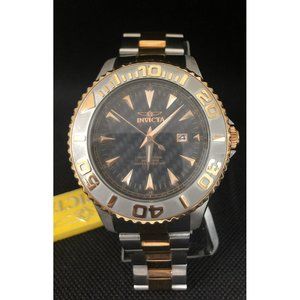 Invicta Custom Pro Diver 15168 Rose Accents 47mm Carbon Fiber Dial Stainless